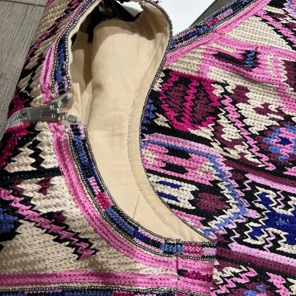 Isabel Marant Yasmine fringed embellished embroidered silk cotton mini dress - Picture 7 of 10